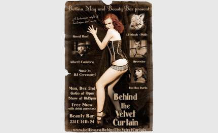 DJ Ceremony spins at Behind The Velvet Curtain: December 2, 2013.