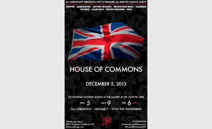 DJ Ceremony spins at House Of Commons: December 5, 2013
